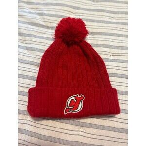 New Jersey Devils NHL Winter Hat Pom Pom Beanie